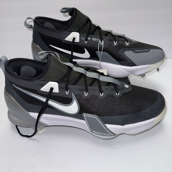 Nike Force Zoom Trout 9 Elite Baseball Cleats Black FB2906-001 Mens Size 14 - Picture 1 of 6